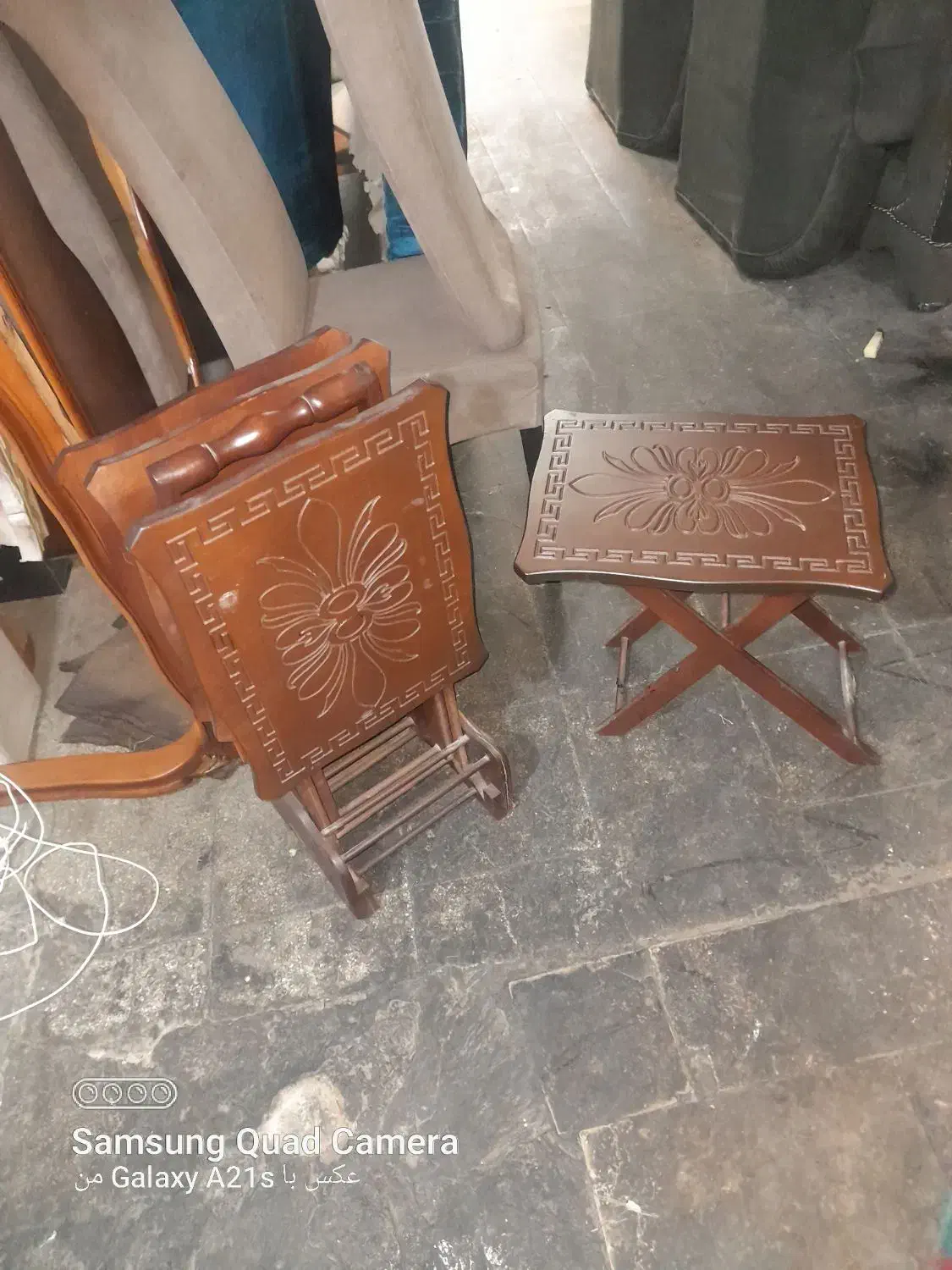 میز عسلی جلو مبل ۴تیکه همراه پایه نگه  دارنده|مبلمان خانگی و میز عسلی|پردیس, فاز ۸|دیوار