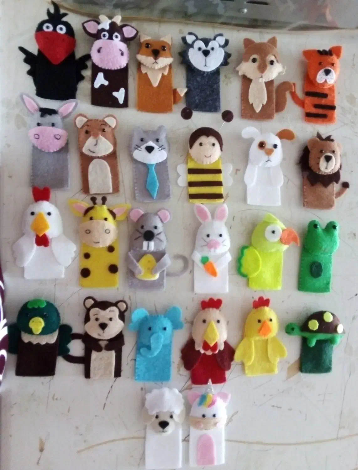 عروسک انگشتی نمدی|اسباببازی|دورود, |دیوار