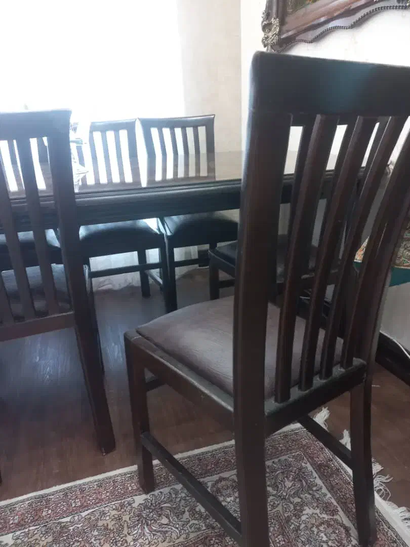 میز غذا خوری ۸ نفره چوبی در حد|میز و صندلی غذاخوری|فولادشهر, B6|دیوار