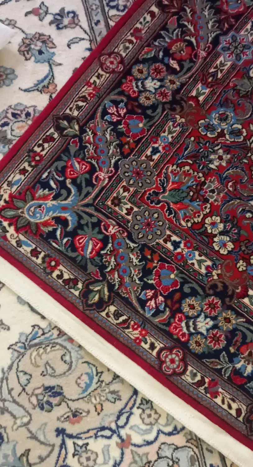 قالیچه دستباف پشمی ۱/۵×۲ بافت قم|فرش|تهران, جنت‌آباد مرکزی|دیوار