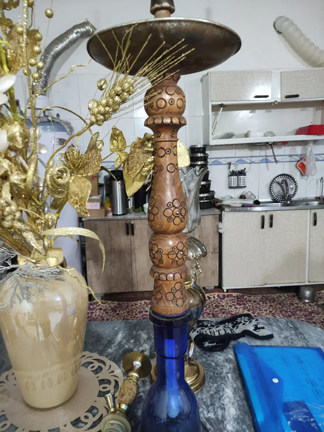 قلیان چوبی|کافی‌شاپ و رستوران|خوی, |دیوار