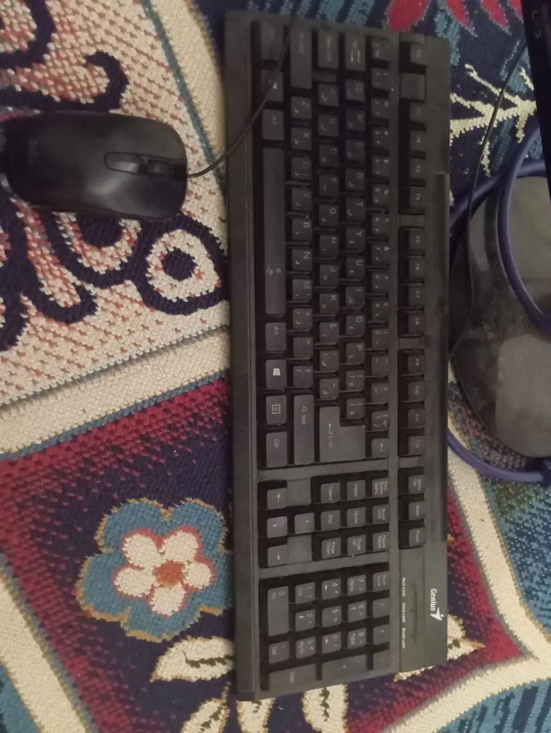 مانیتور سامسونگ hd بعلاوه موس و کیبورد|قطعات و لوازم جانبی رایانه|پرند, فاز ۶|دیوار