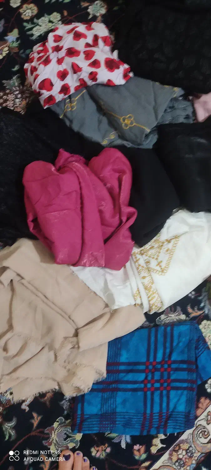 پارچه های مانتوی زیر قیمت فاکتور|لوازم خیاطی و بافتنی|ماسال, |دیوار