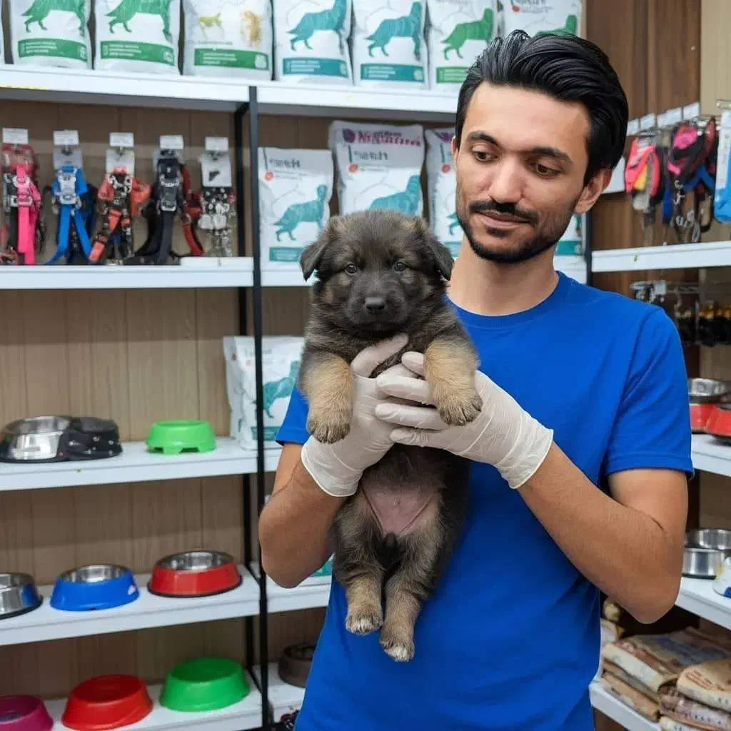 ژرمن شپرد دو رنگ مشکی بلوطی|سگ|تهران, شهرک چیتگر|دیوار