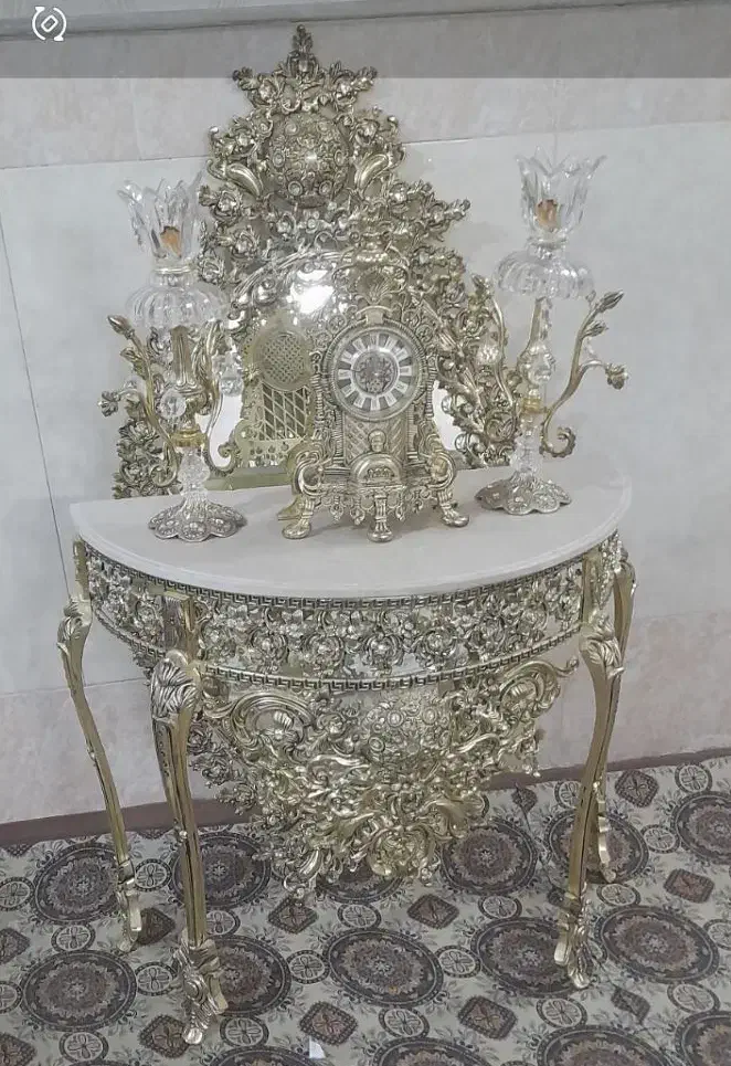 ست کامل آینه وشمعدان|آینه|قم, شهرک طالقانی|دیوار