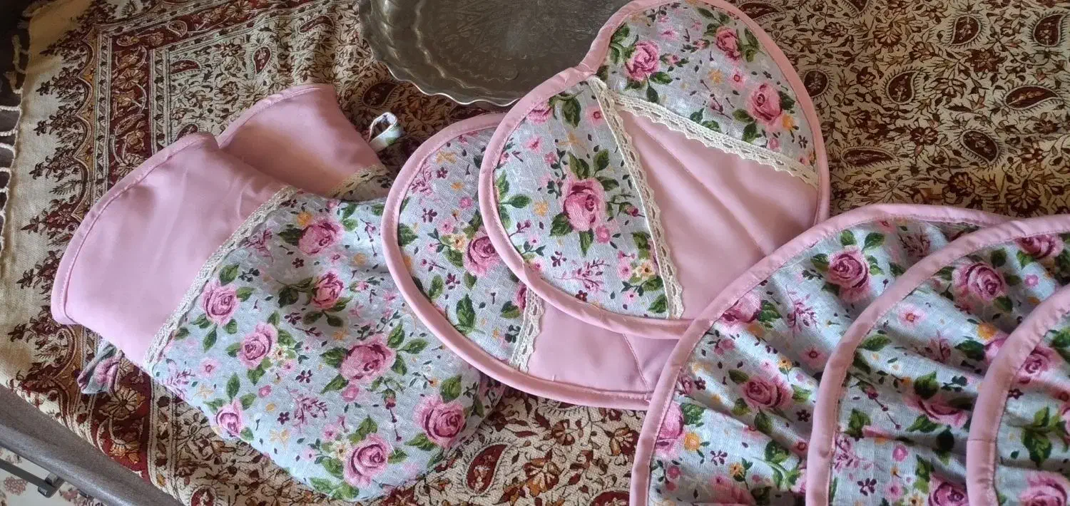 ستهای زیبای اشپزخانه|سفره، حوله، دستمال آشپزخانه|کاشان, دانش|دیوار