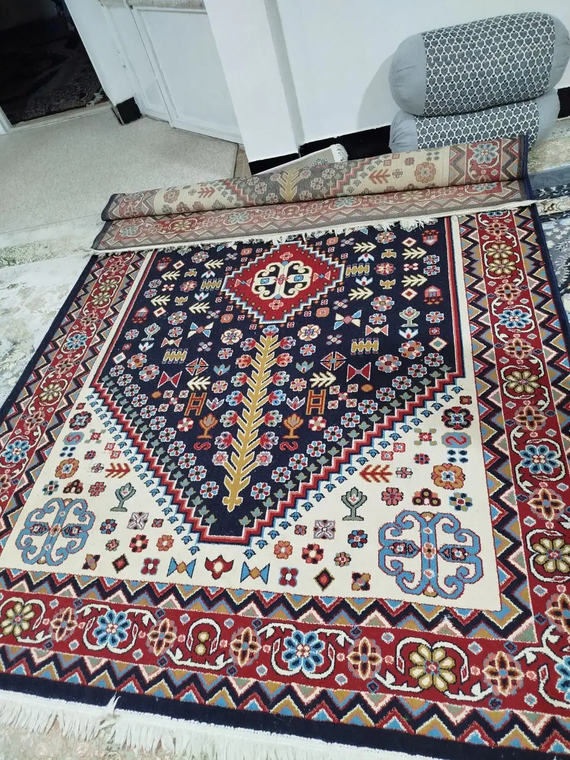 قالی|فرش|کوهدشت, |دیوار