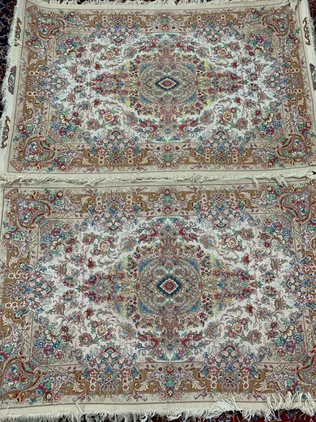 یک جفت زرنیم خطیبی|فرش|تبریز, |دیوار