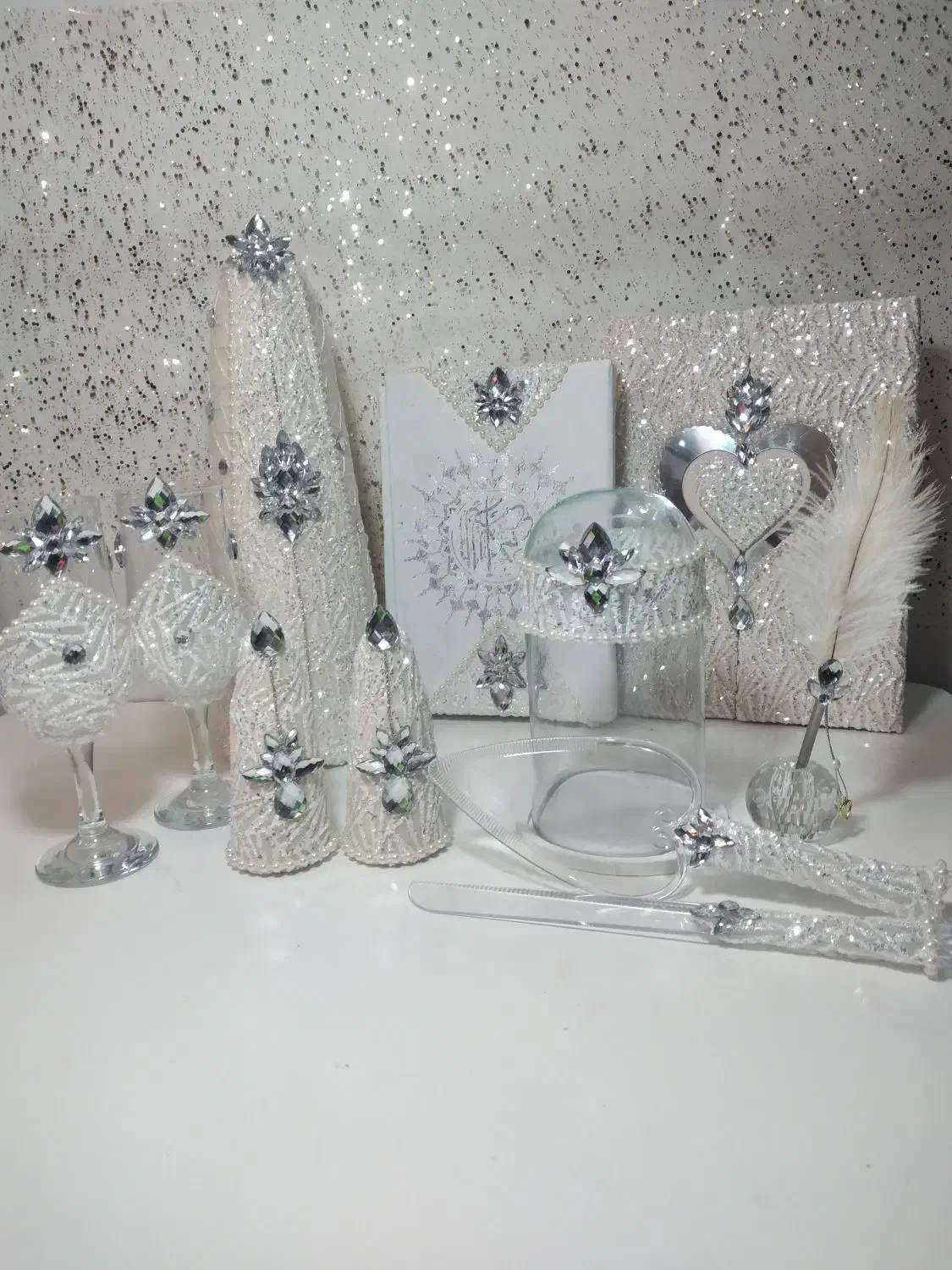 ست بله برون وعقد|صنایع دستی و سایر لوازم تزئینی|کازرون, |دیوار