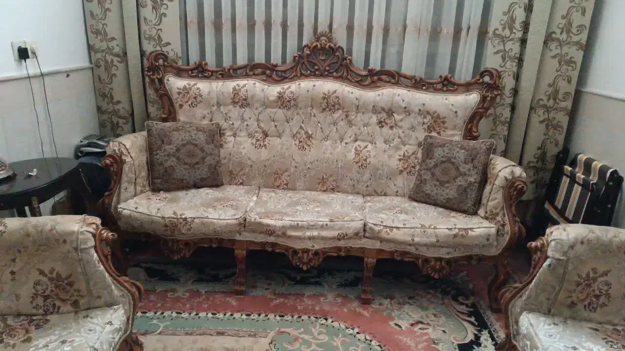 مبل استیل ۹ نفره|مبلمان خانگی و میز عسلی|قم, شاه ابراهیم|دیوار