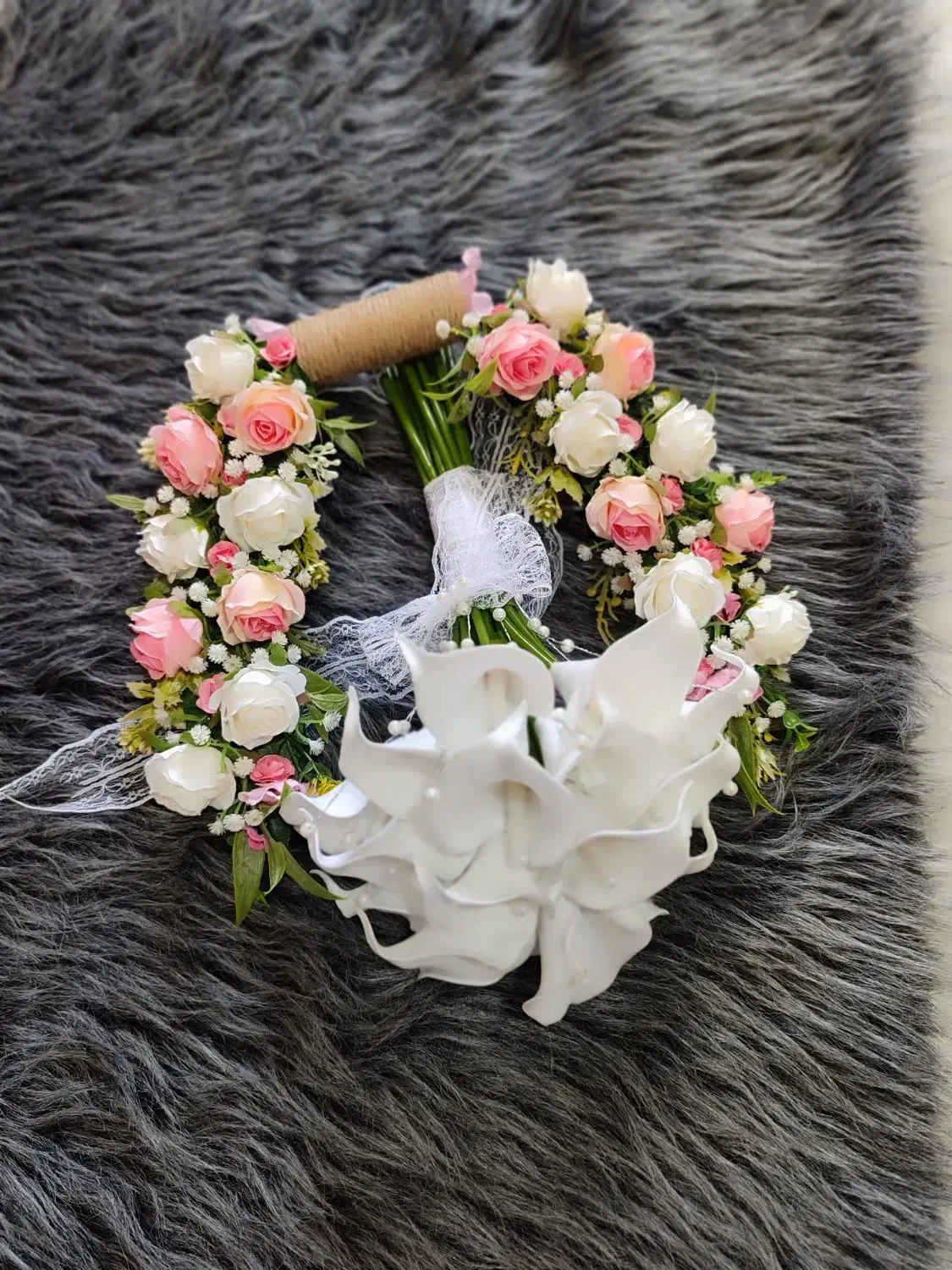 دسته گل عروس ماندانا|گل مصنوعی|بندرعباس, |دیوار