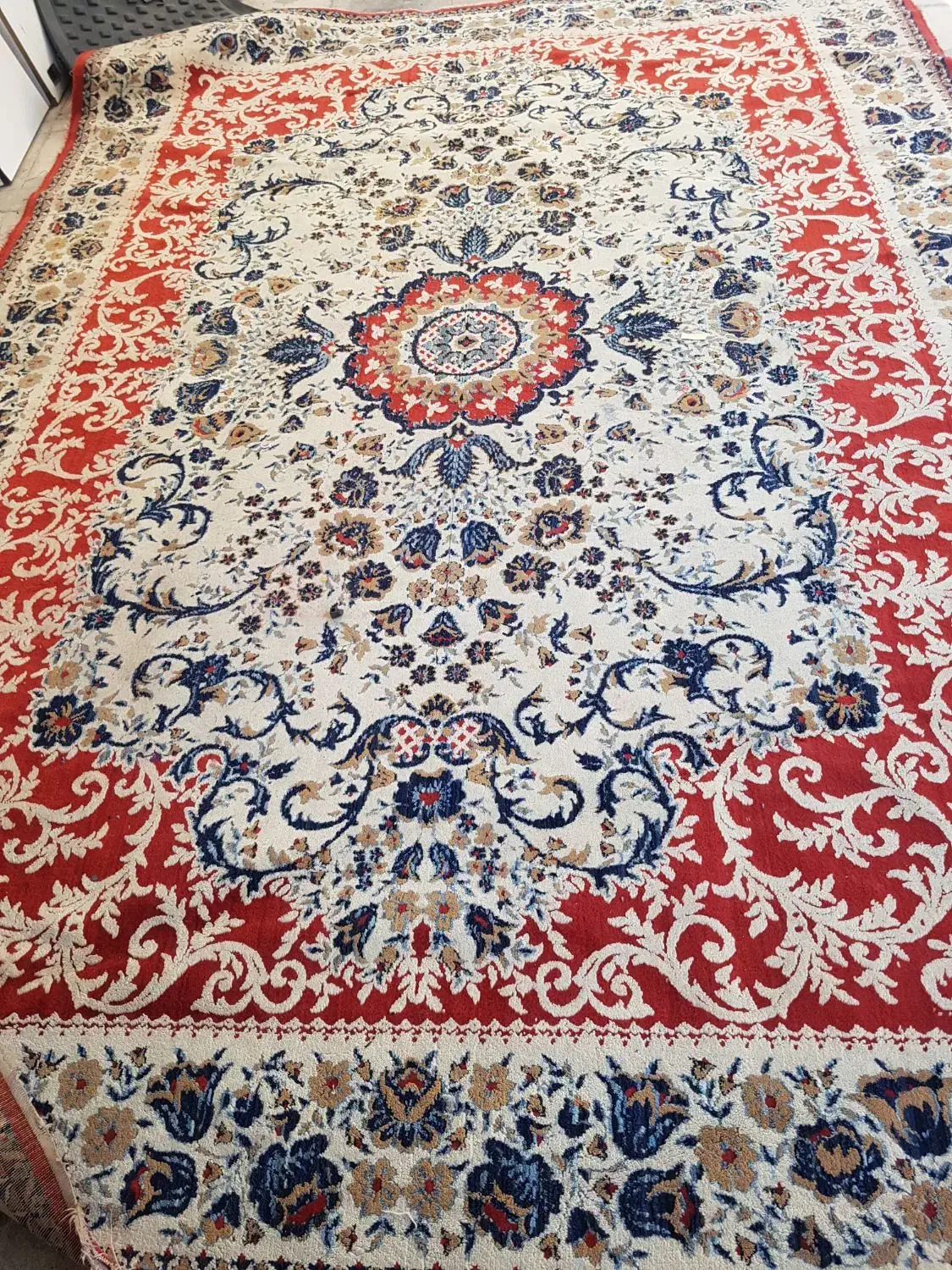 فرش ۹متری زمینه کرم|فرش|فسا, |دیوار