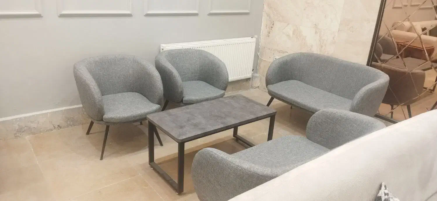 مبل ۶نفره اداری خانگی پایه فلز مناسب مزون،دفترکار|مبلمان اداری|مشهد, جاهد شهر|دیوار