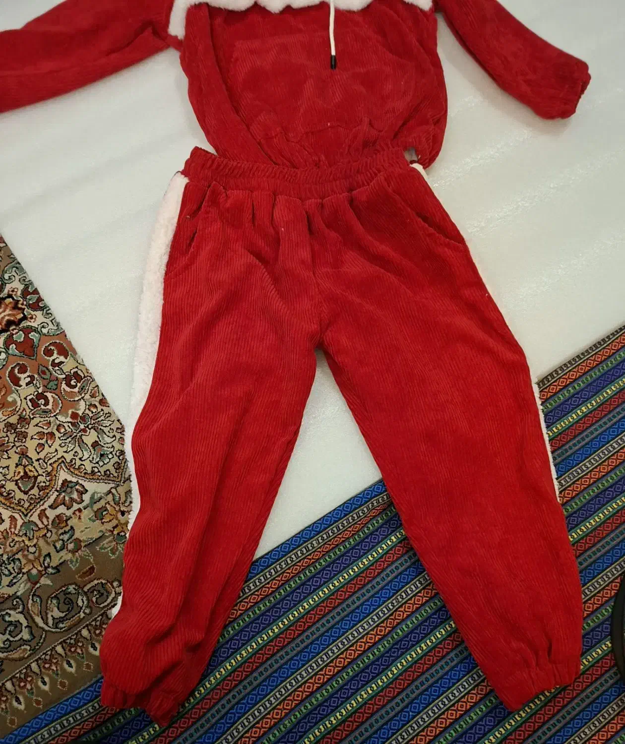 هودی شلوار مخمل تو کرکی دخترونه نو سایز ۵|لباس|خرمدره, |دیوار