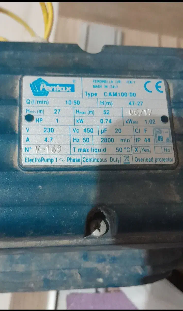 پمپ پنتاکس اصلی منبع و اتومات نو|مصالح و تجهیزات ساختمان|رشت, جهاد|دیوار