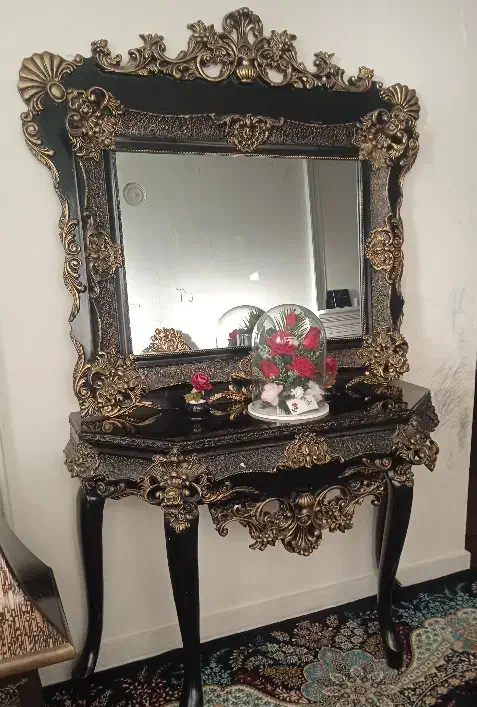 آینه کنسول|بوفه، ویترین، کنسول|قیدار, |دیوار