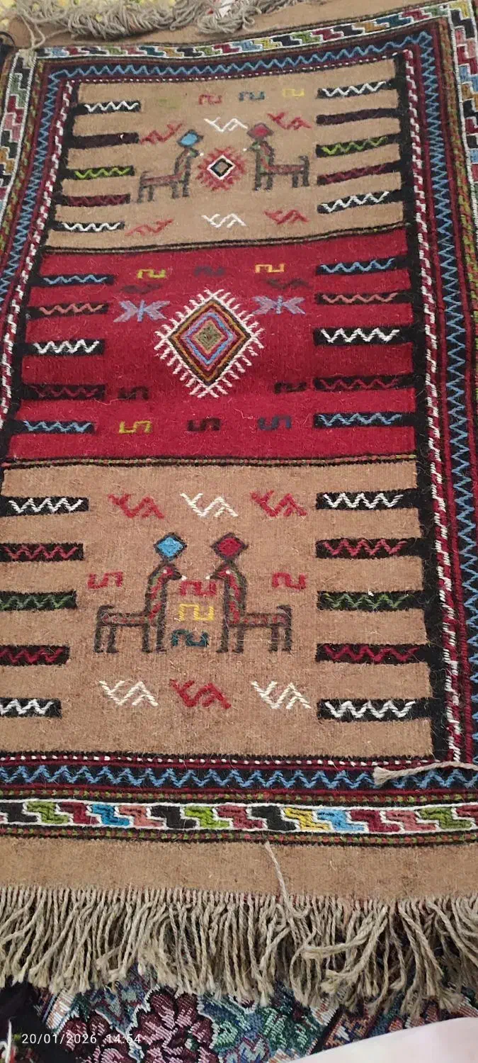 گلیم دست بافت|گلیم، جاجیم، گبه|فیروزکوه, |دیوار