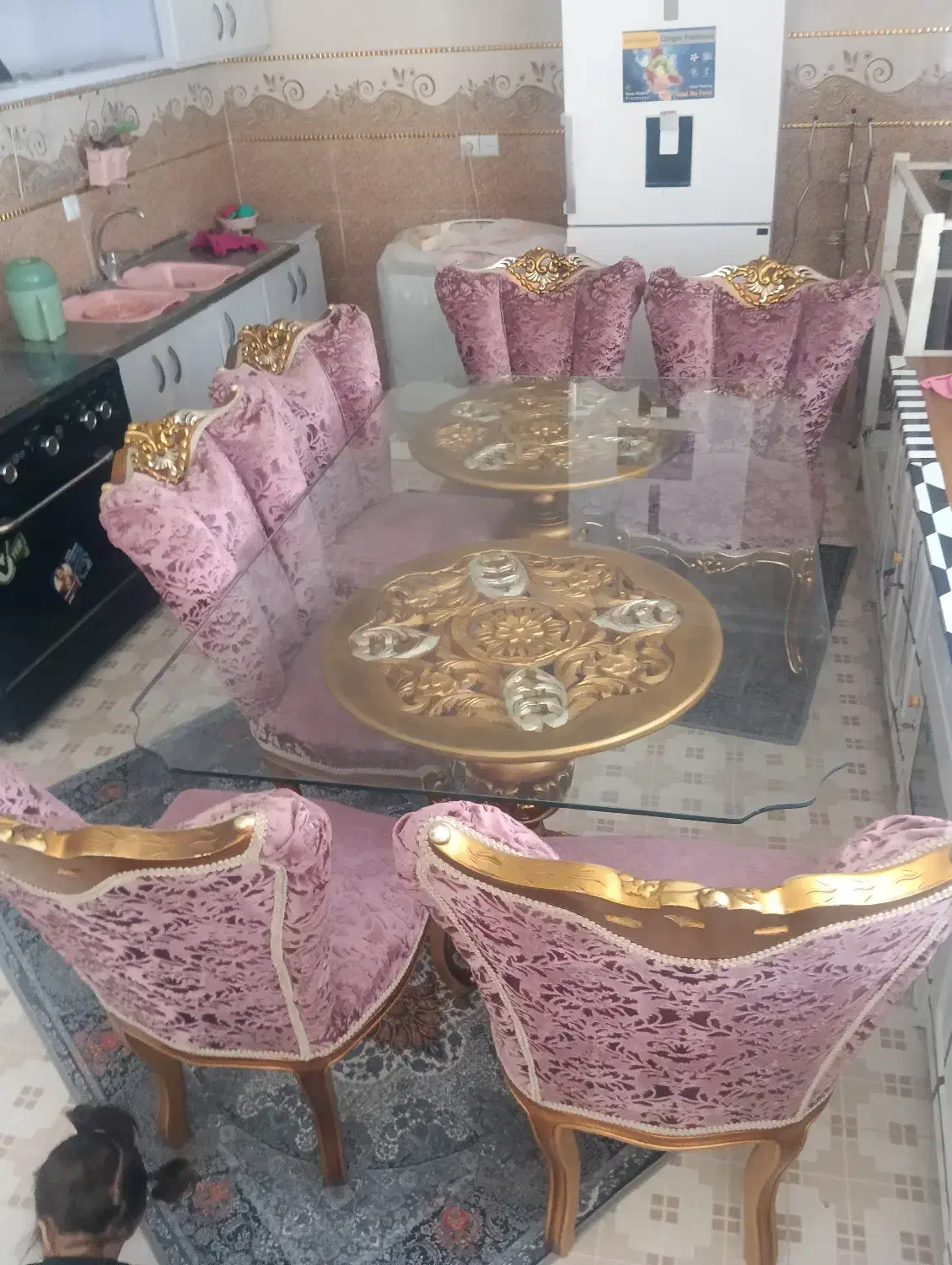 میز غذا خوری 6نفره|میز و صندلی غذاخوری|دهدشت, |دیوار