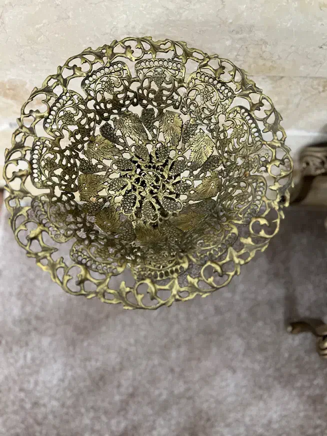 میوه خوری برنز و شمعدان برنز|ظروف سرو و پذیرایی|اردبیل, |دیوار