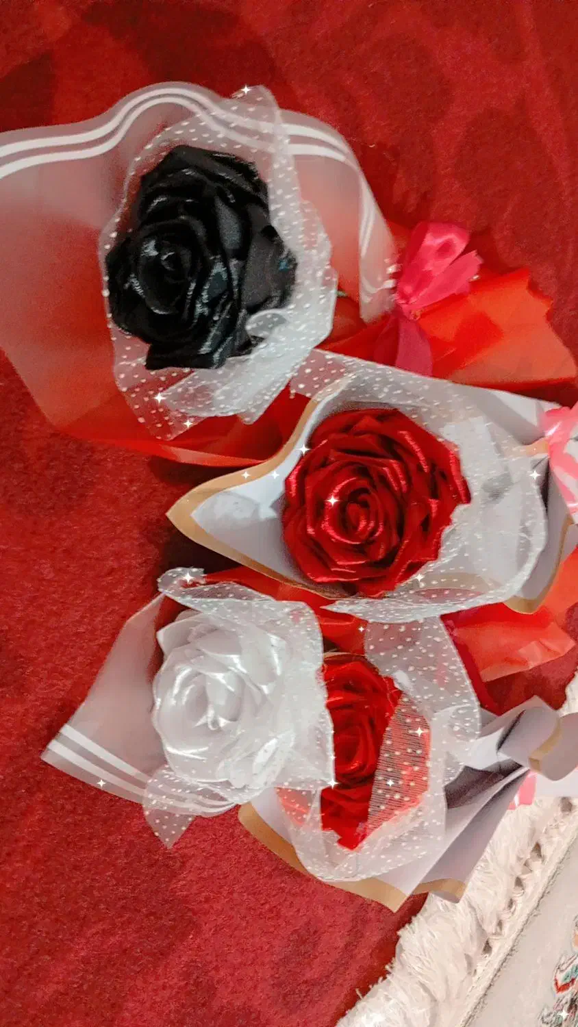 گل های روبانی|گل مصنوعی|فیروزآباد (فارس), |دیوار