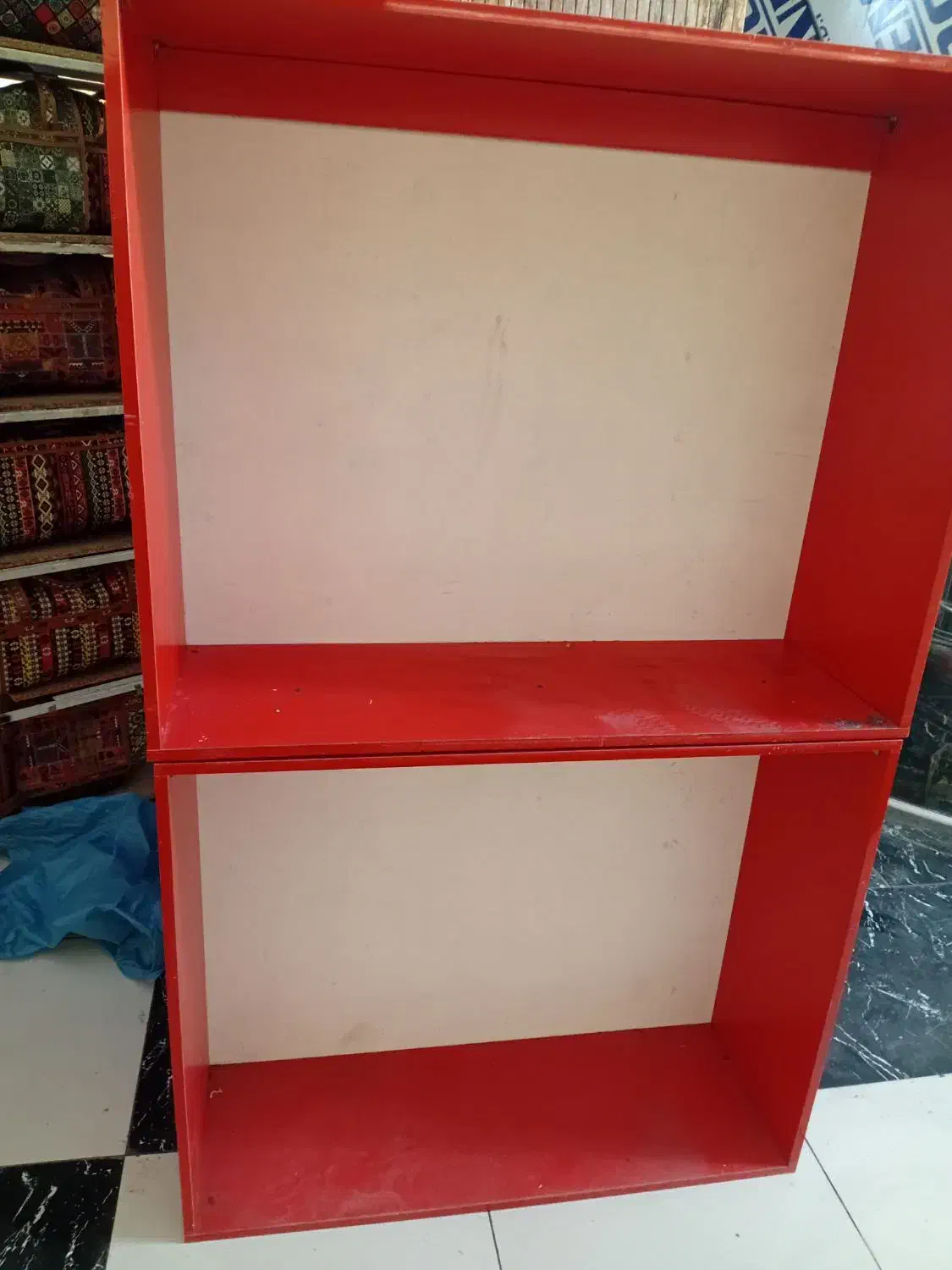 قفسه  تمیز  ام دی اف|کتابخانه، شلف، قفسه‌های دیواری|قم, میدان نو|دیوار