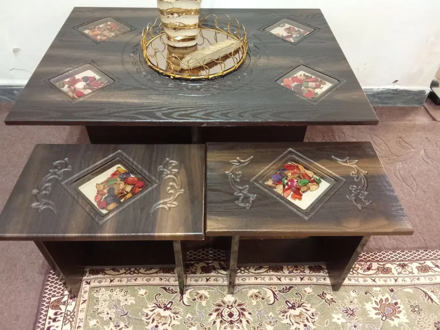 میزوبوفه وپرده ومیزتلویزیون|بوفه، ویترین، کنسول|لنگرود, |دیوار