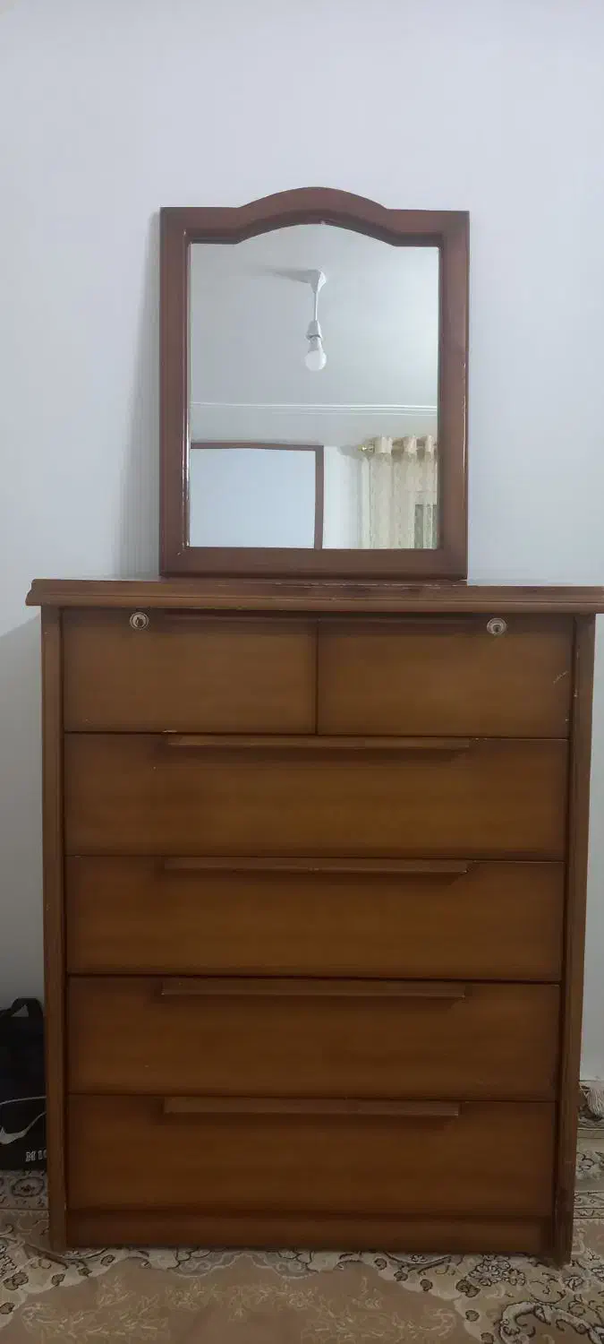 آینه دراور|جاکفشی، کمد، دراور|زنده رود, |دیوار