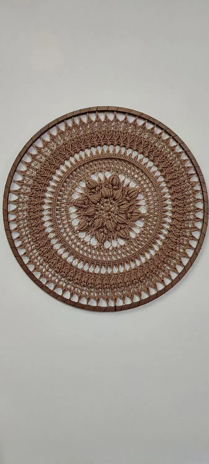 دیوارکوب ماندالا بافی|تابلو، نقاشی، عکس|قم, امامزاده ابراهیم|دیوار