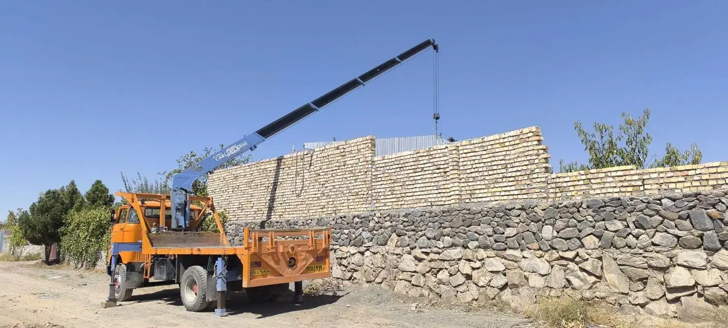 جرثقیل سه تن دکل بلند|خدمات حمل و نقل|نیشابور, مازول|دیوار