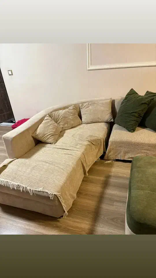 مبل راحتی ال تازه سرویس شده|مبلمان خانگی و میز عسلی|رشت, منظریه|دیوار