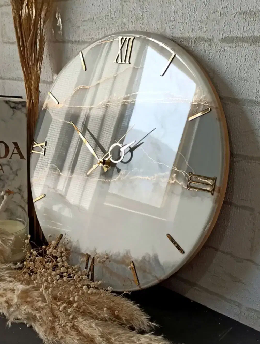 ساعت رزینی باشکوه برای تغییر دکور|ساعت دیواری و تزئینی|کرج, گوهردشت|دیوار