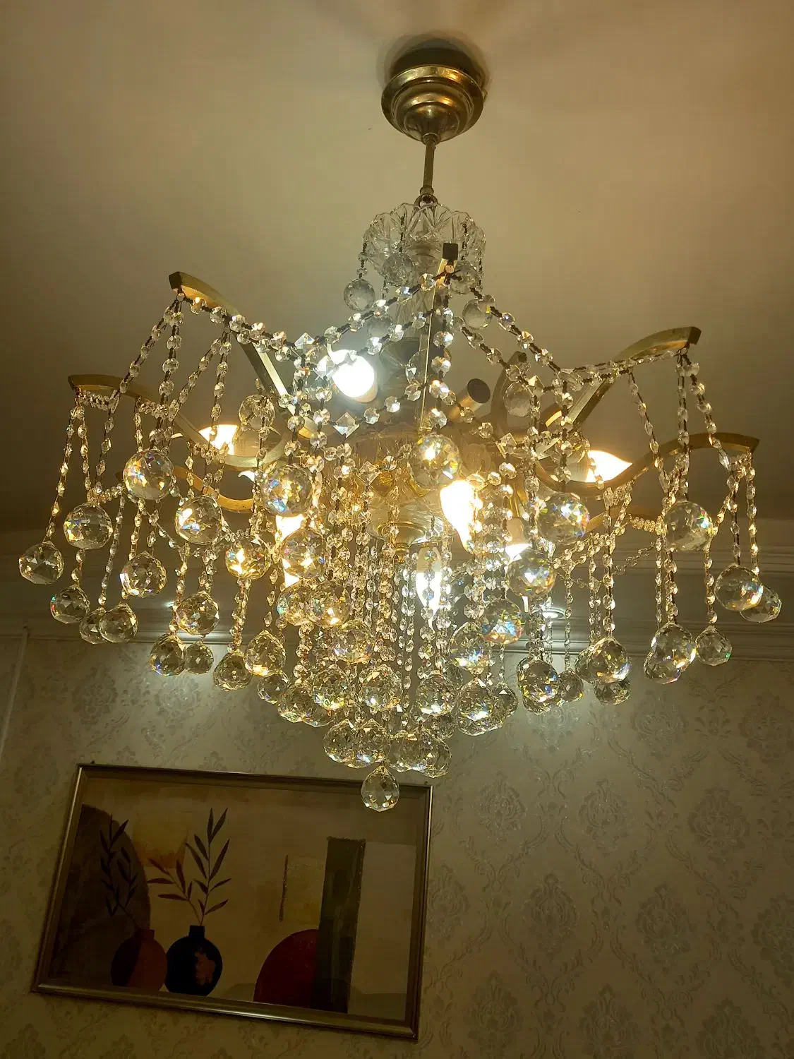 لوستر  سه تیکه|لوستر و چراغ آویز|اهواز, سپیدار|دیوار