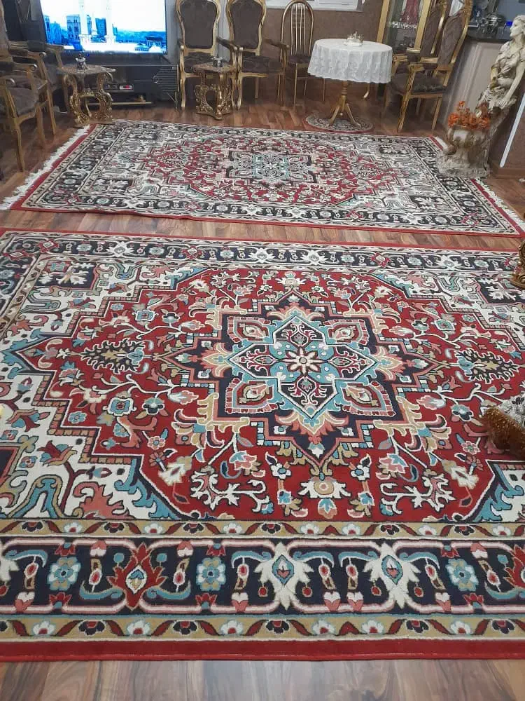 ۱جفت فرش ماشینی|فرش|تبریز, |دیوار