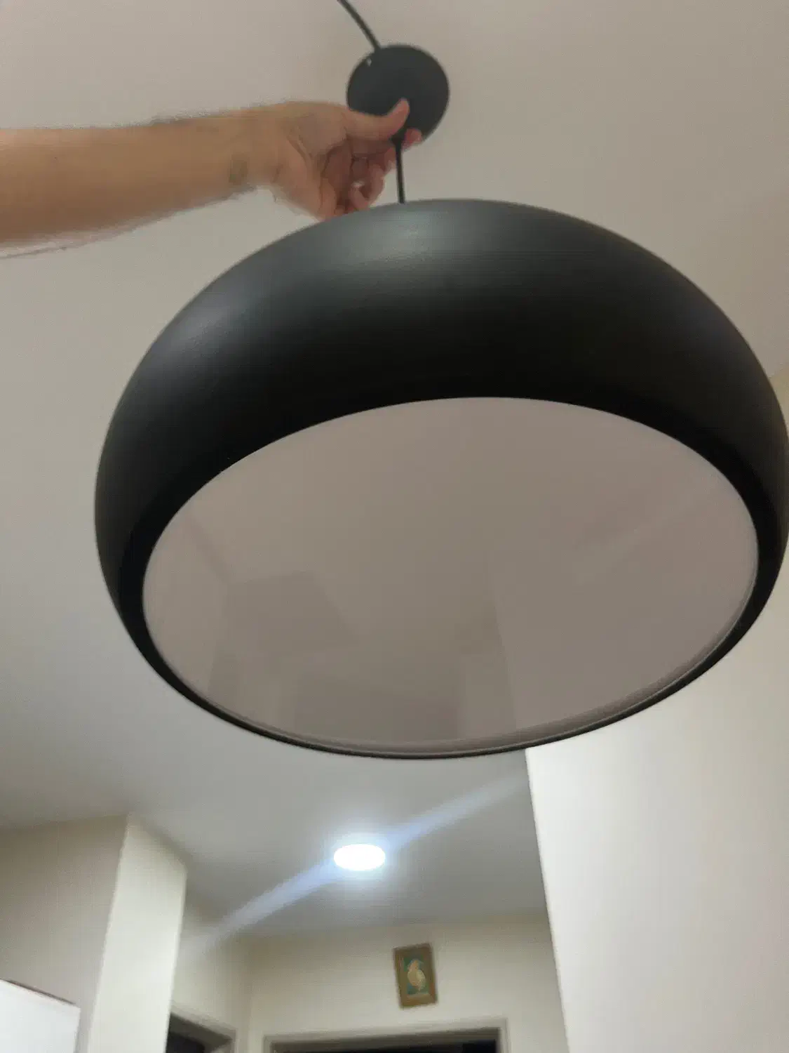 لوستر مدرن فلزی ۳ لامپه|لوستر و چراغ آویز|تهران, شهرک صدرا|دیوار