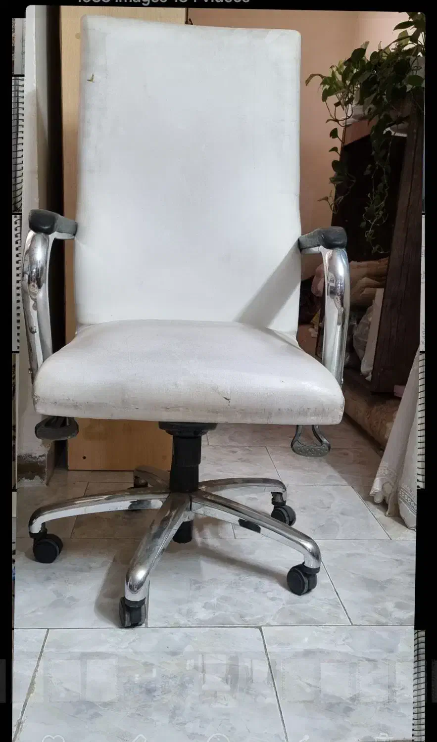 فروش یک عدد صندلی چرم مناسب آرایشگاه و مغازه|صندلی و نیمکت|کازرون, |دیوار