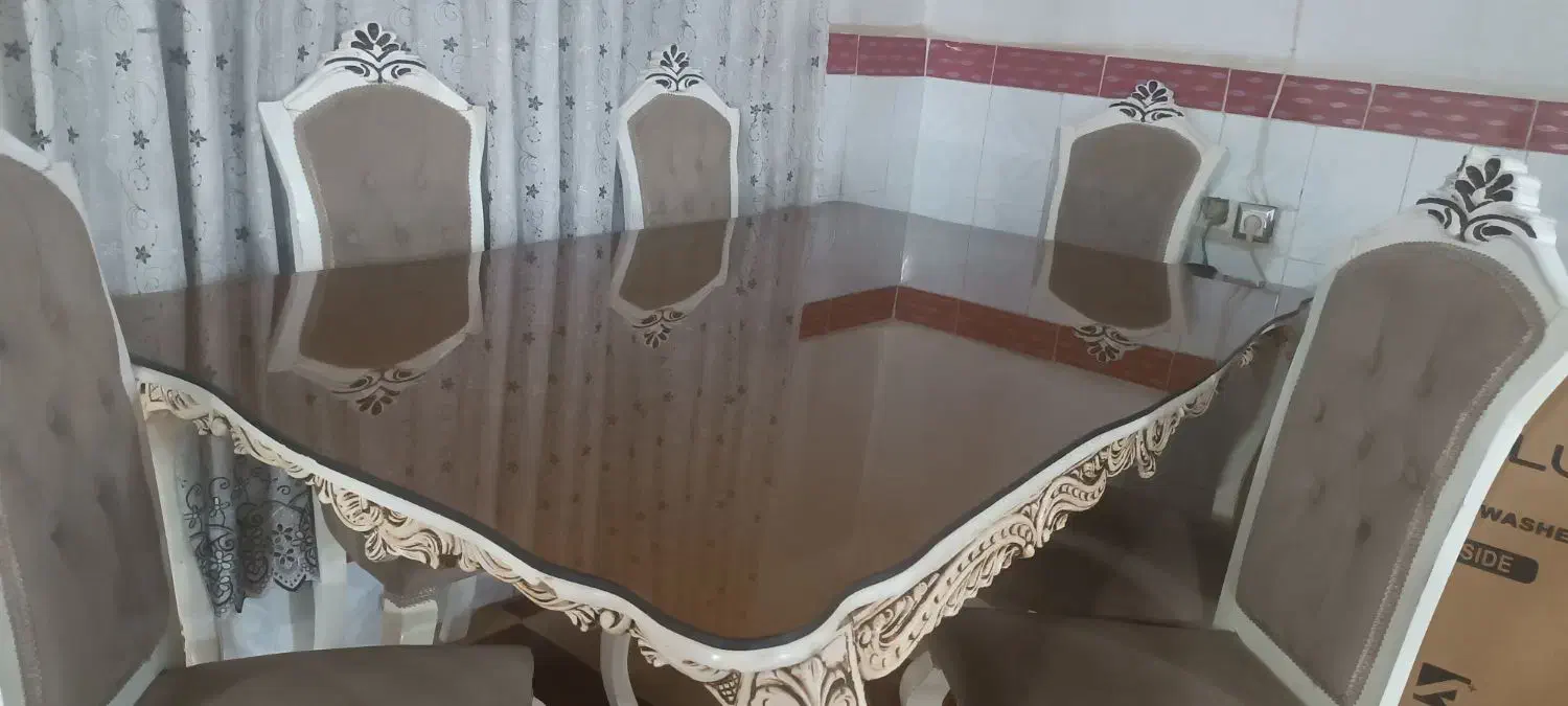 میزغذا خوری شش نفره|میز و صندلی غذاخوری|بوکان, |دیوار