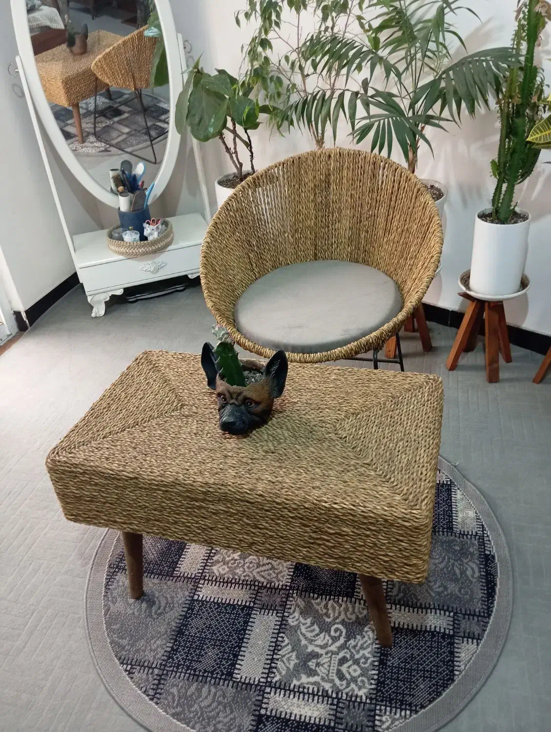 میز و صندلی حصیری|صندلی و نیمکت|لنگرود, |دیوار