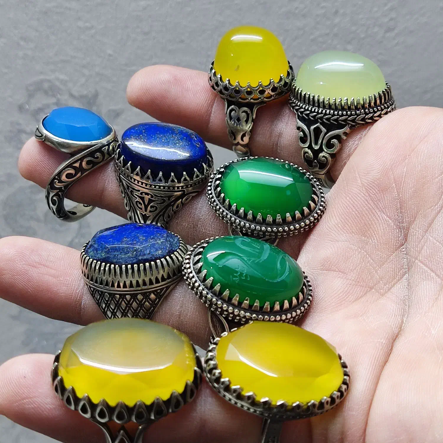 انواع انگشتر عقیق خراسان -رکاب ورشو ( نقره نیست )|بدلیجات|پاکدشت, پاکدشت (مامازند)|دیوار