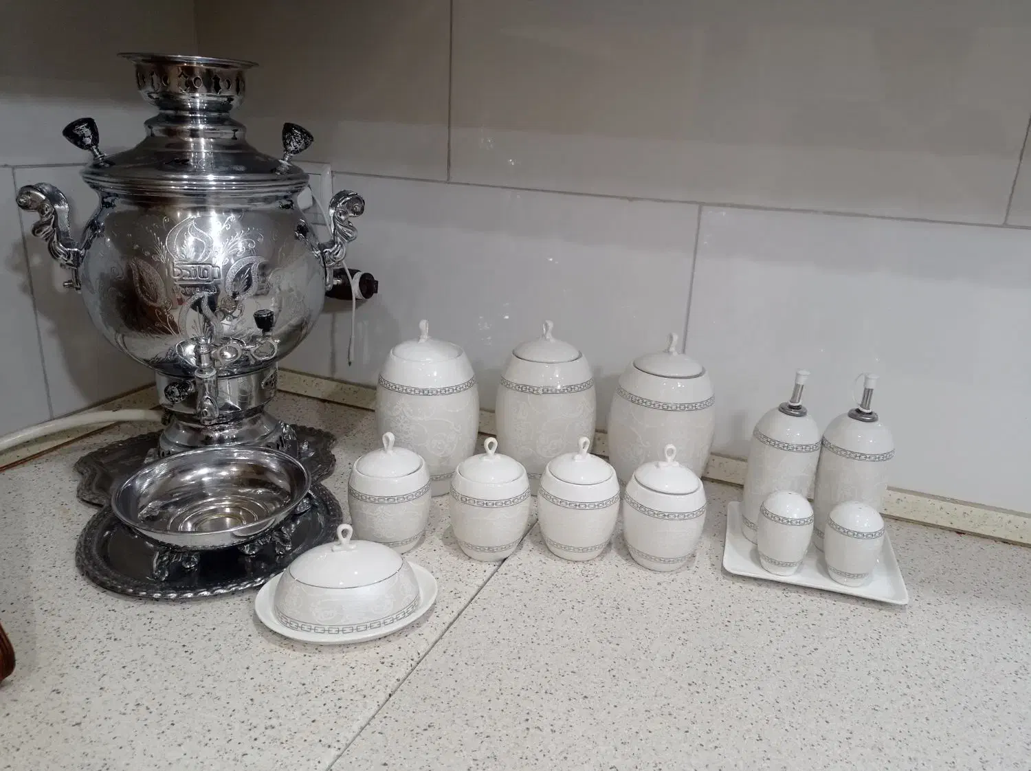 ست کامل پاسماوری چینی اصل|ظروف سرو و پذیرایی|پاکدشت, پاکدشت (مامازند)|دیوار