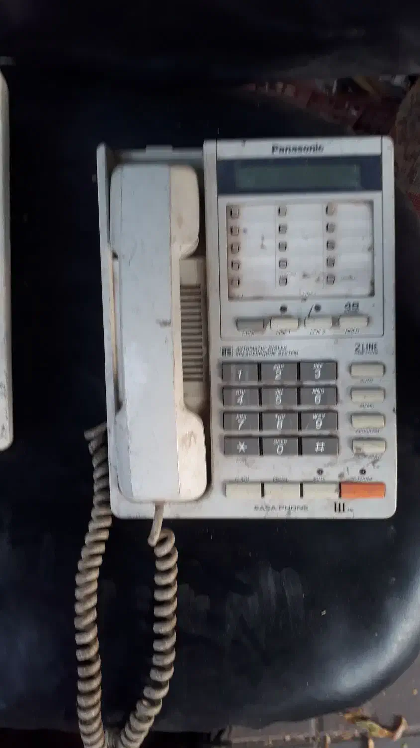 تلفن پاناسونیک ژاپنی دوخط عتیقه|تلفن رومیزی|کرمانشاه, |دیوار