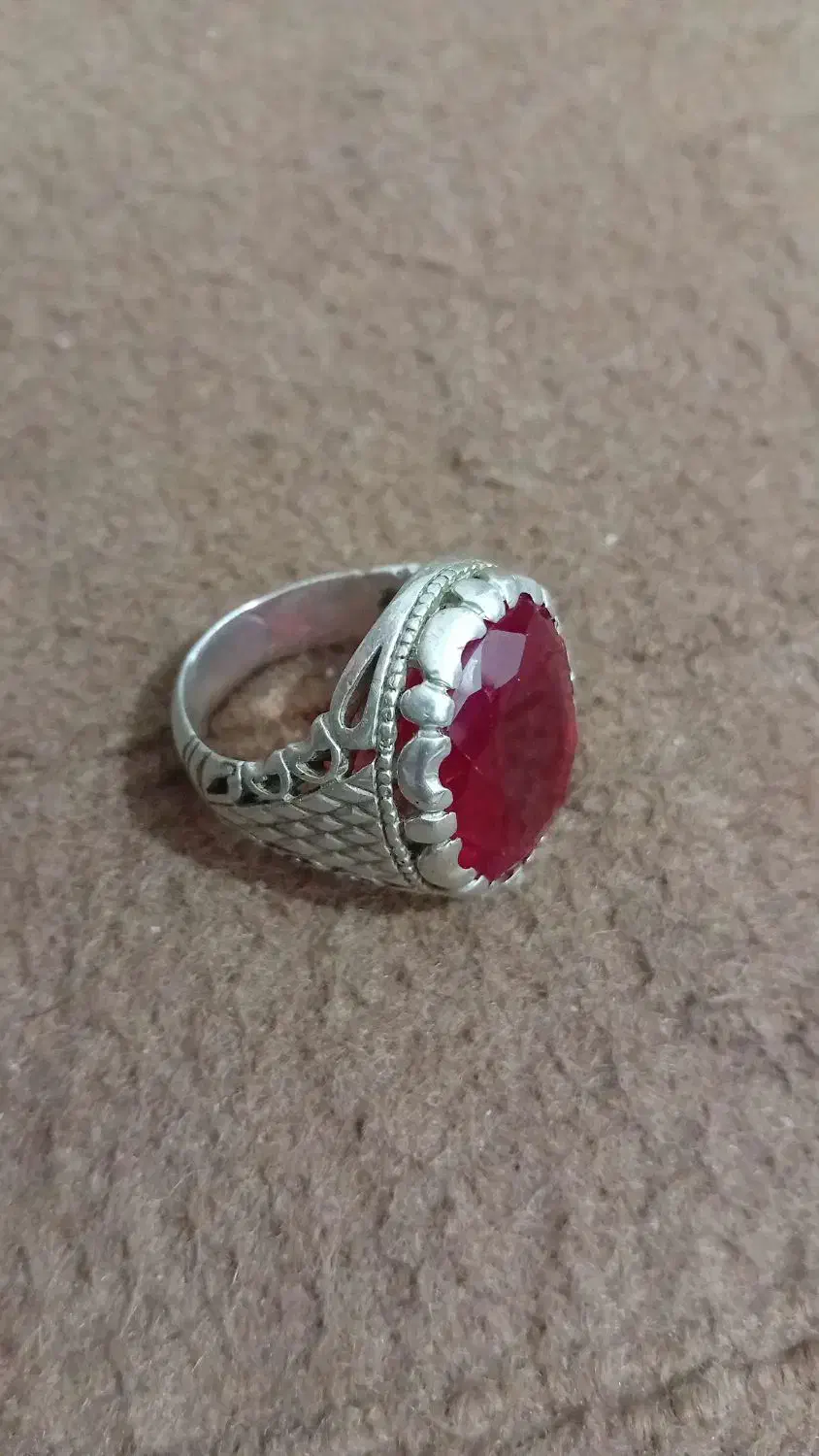 انگشتریاقوت دانه اناری|جواهرات|شاهین دژ, |دیوار