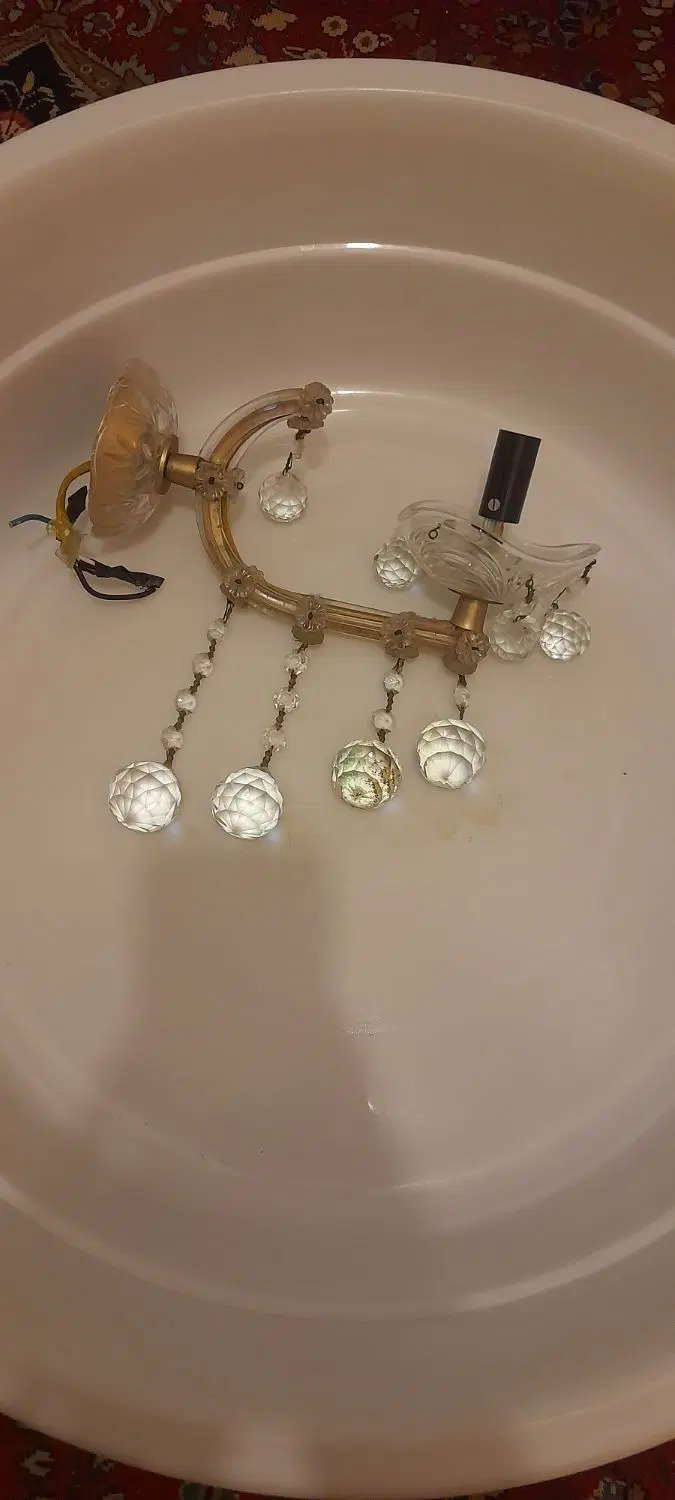 لوستر دیواری کریستال پوسته ای|لوستر و چراغ آویز|تبریز, |دیوار
