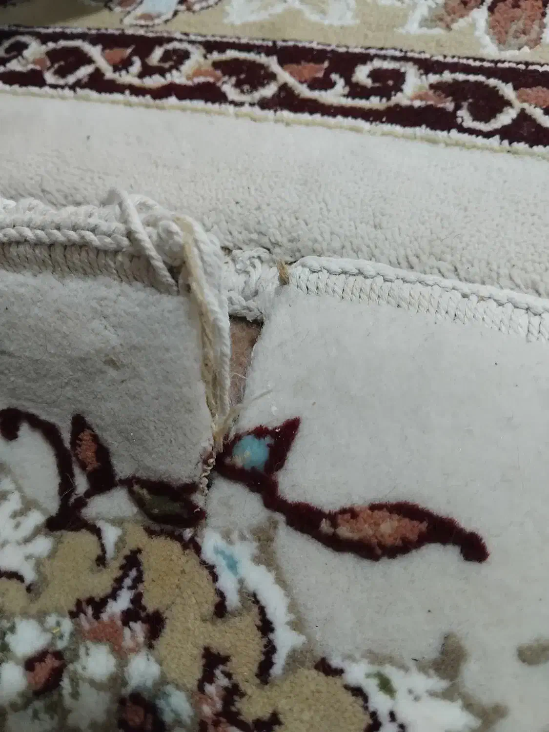 فرش ۱۲ متری روشن گل برجسته|فرش|بابلسر, |دیوار