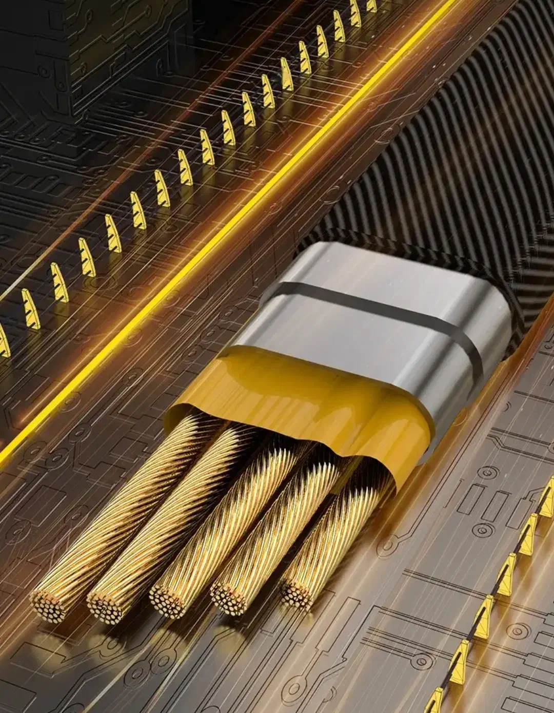 کابل تایپ c لایتنینگ چهار کاره فست شارژ 65w عمده|لوازم جانبی موبایل و تبلت|تهران, شهرک محلاتی|دیوار