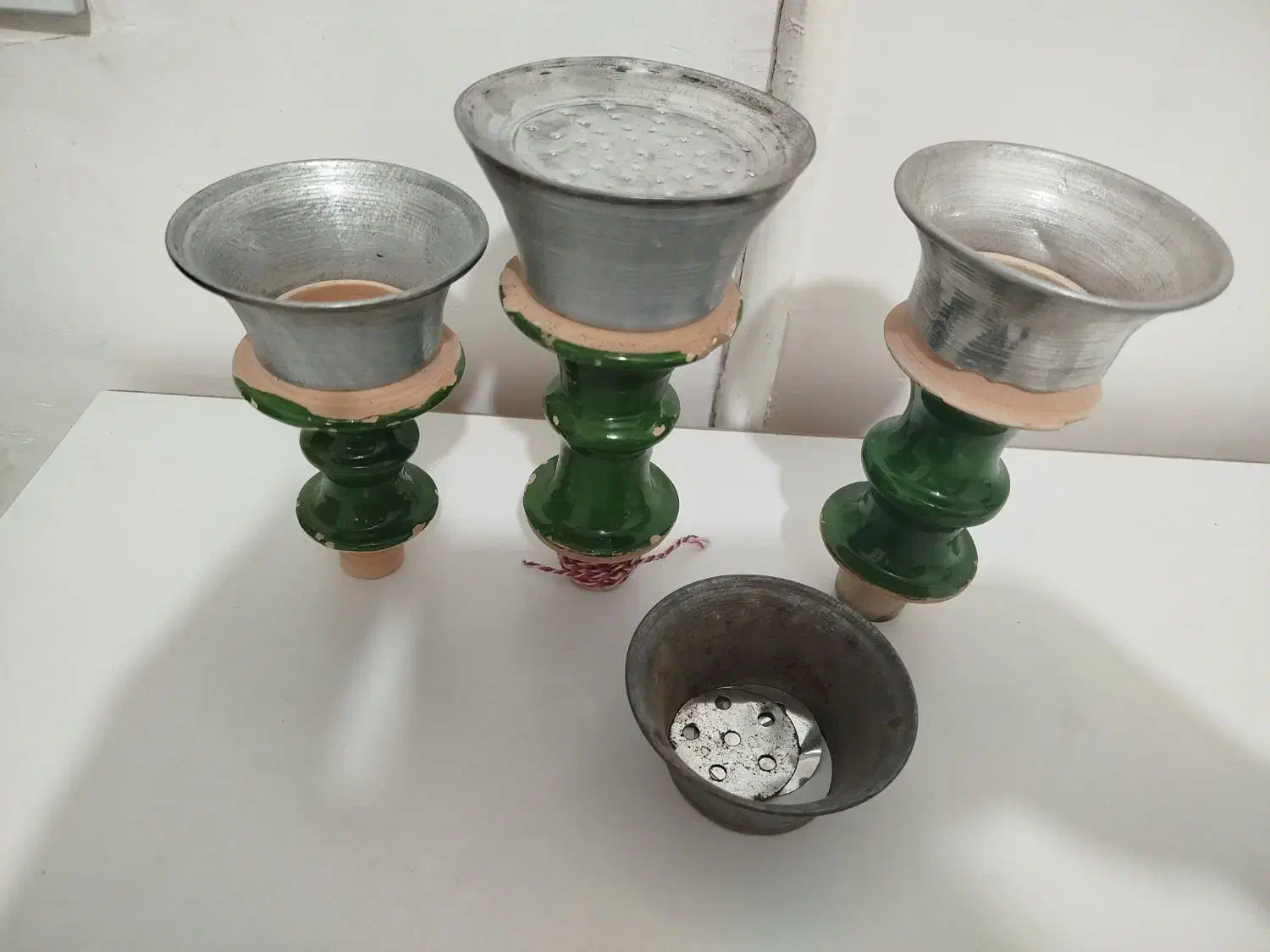 سری سفالی قلیان میوه ای نو|کلکسیون و سرگرمی|مشهد, گاز|دیوار