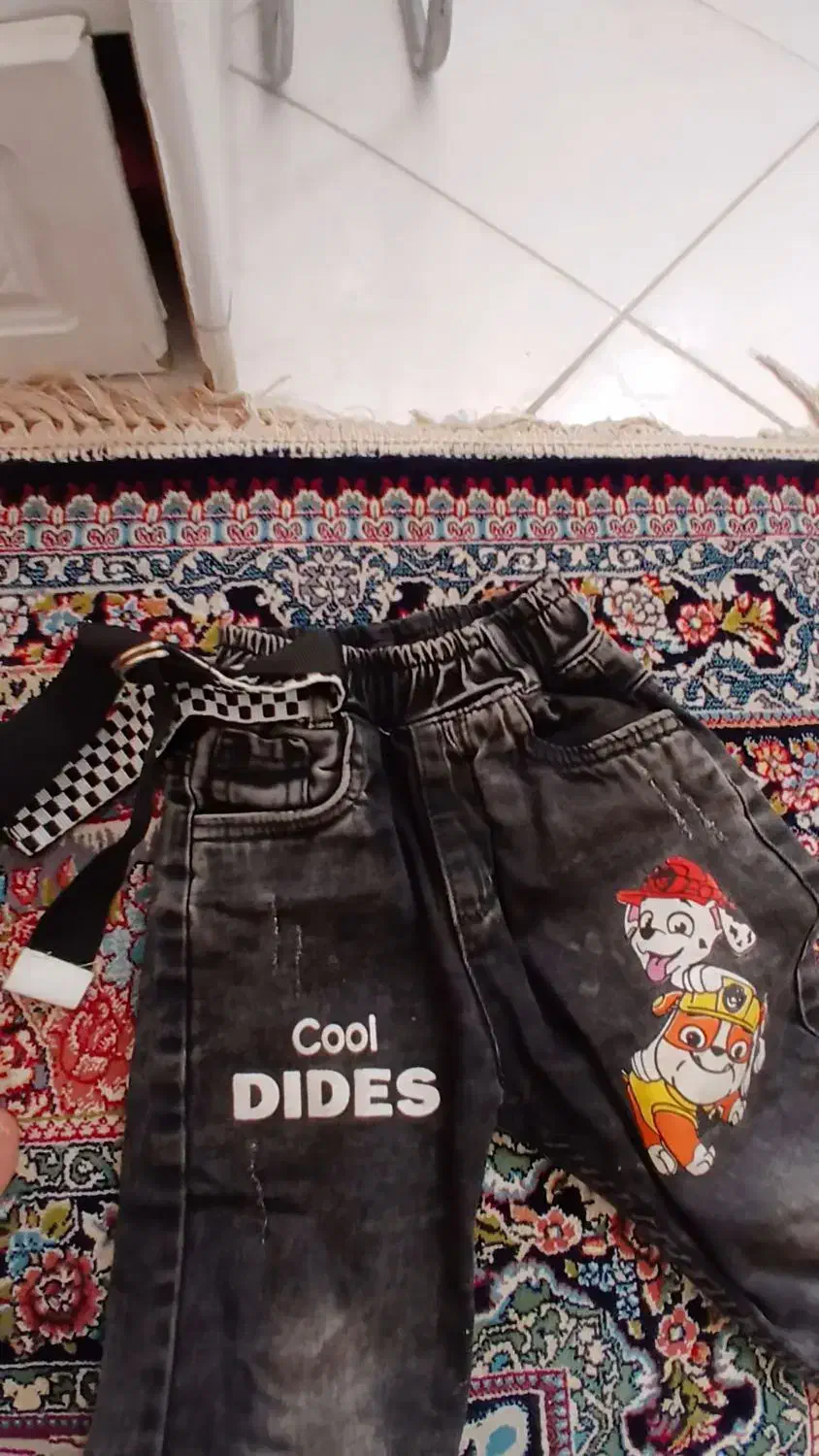 شلوار لی مام استایل کودک|کفش و لباس بچه|باقرشهر, |دیوار