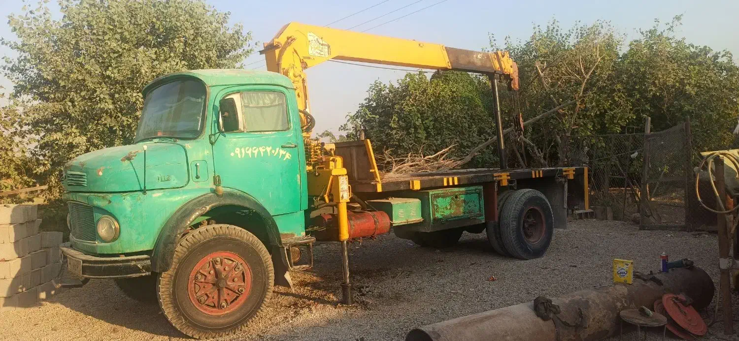 فروش جرثقیل کفی بنز ۱۱۱۳ مدل ۱۹۸۱|خودرو سنگین|اهواز, دانشگاه چمران|دیوار