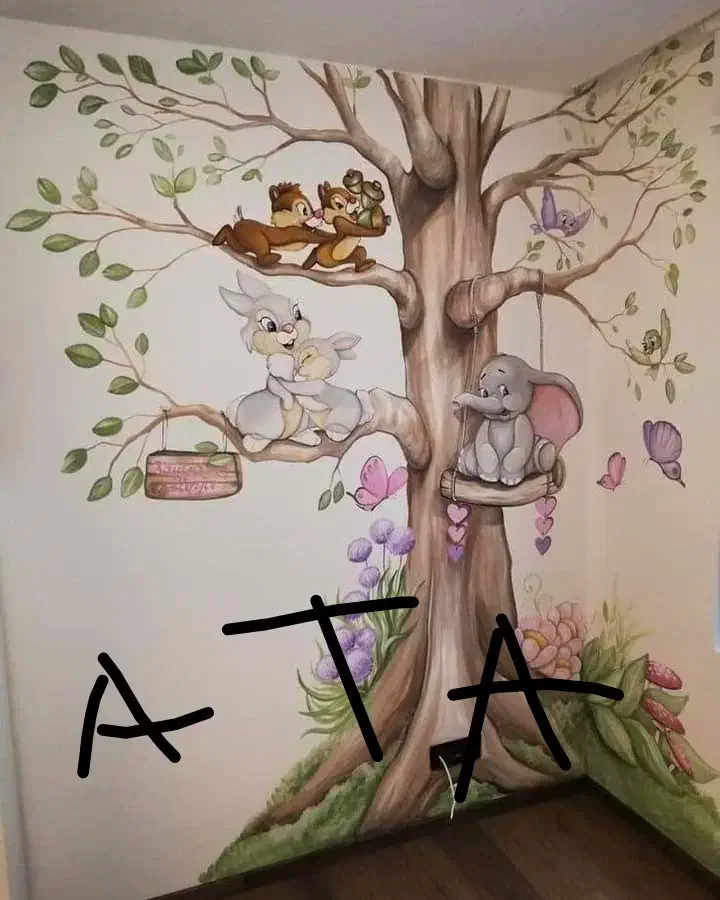 نقاشی دیواری و خط نویسی و دیزاین و ....|خدمات پیشه و مهارت|تهران, سلیمانی|دیوار