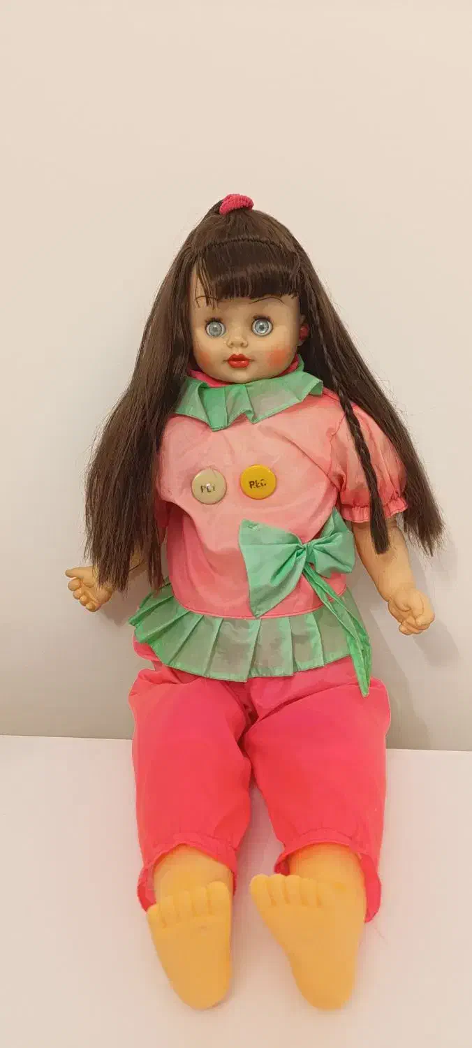 عروسک عتیقه ( چشم خواب و بیدار و مو کاشت بلند )|کلکسیون اشیاء عتیقه|قم, عمار یاسر|دیوار