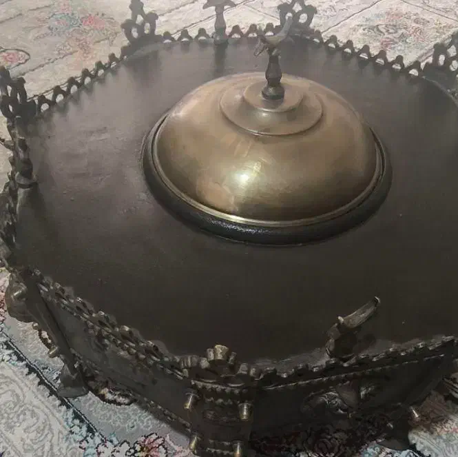 منقل هشت ضلعی قدیمی شاهنشاهی|کلکسیون اشیاء عتیقه|شیراز, گویم|دیوار